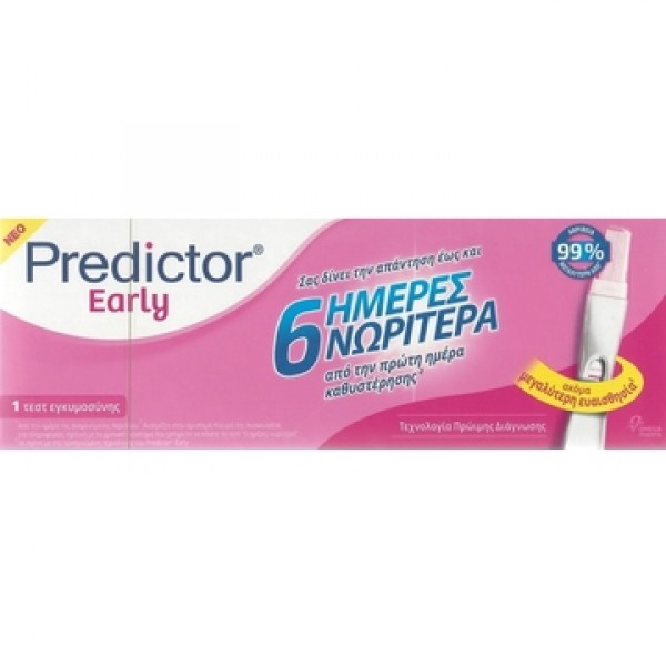 Predictor Early 6 Ημέρες Νωρίτερα, Τεστ Εγκυμοσύνης 1Τμχ