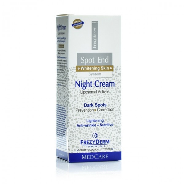Frezyderm Spot End Night Cream Λευκαντική κρέμα Νύχτας, 50ml