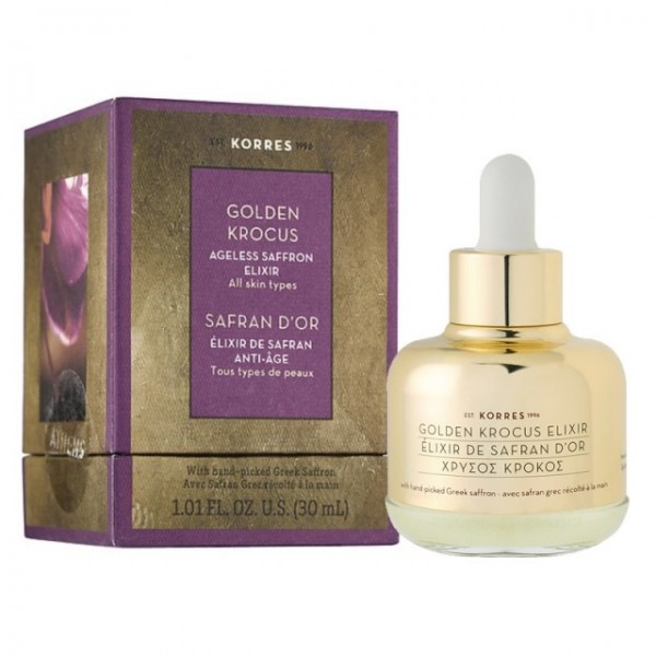 Korres Golden Krocus Safran D'OR Elixir Anti-Age, Χρυσός Κρόκος Κοζάνης, Ελιξίριο Νεότητας, Ομορφιάς, Αντιγήρανσης 30ml